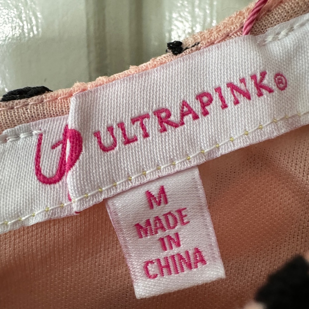NWT ULTRAPINK SZ M Fit & flare fully lined round neck 2 tone lace hidden zipper - Picture 12 of 13